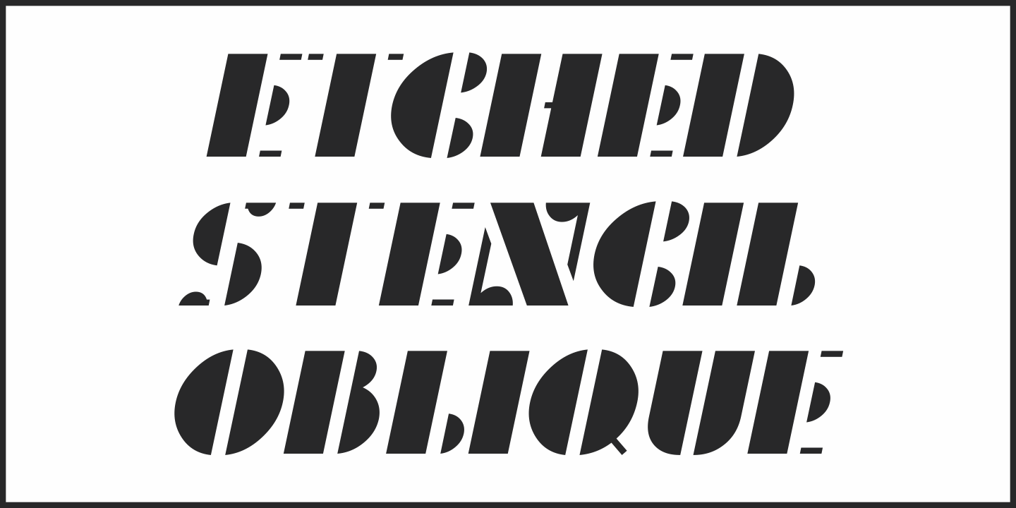 Etched Stencil JNL
